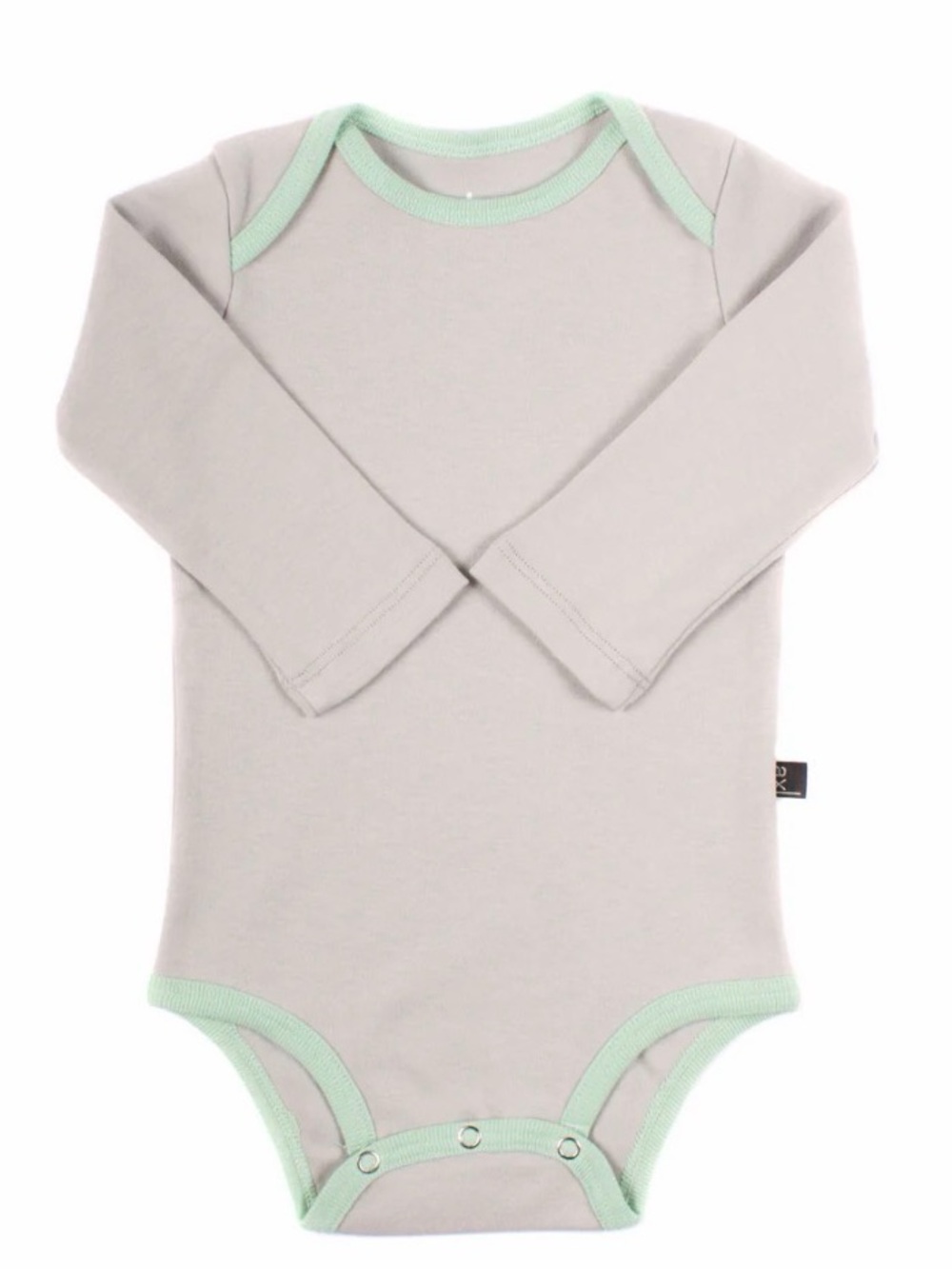AXL Organic Cotton Bodysuit- Mint/ Fog